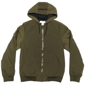 H&M Green Hoodie Rain Coat Jacket